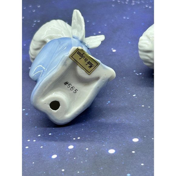 Lefton Porcelain Praying Angels Boy & Girl 4" Figurines Christmas Vintage - Picture 8 of 8